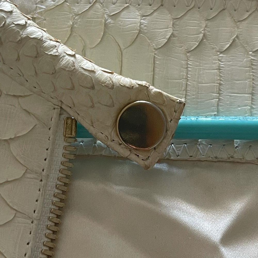 Pinto 100 % Python Cream Jacket Size Small - Picture 11 of 12